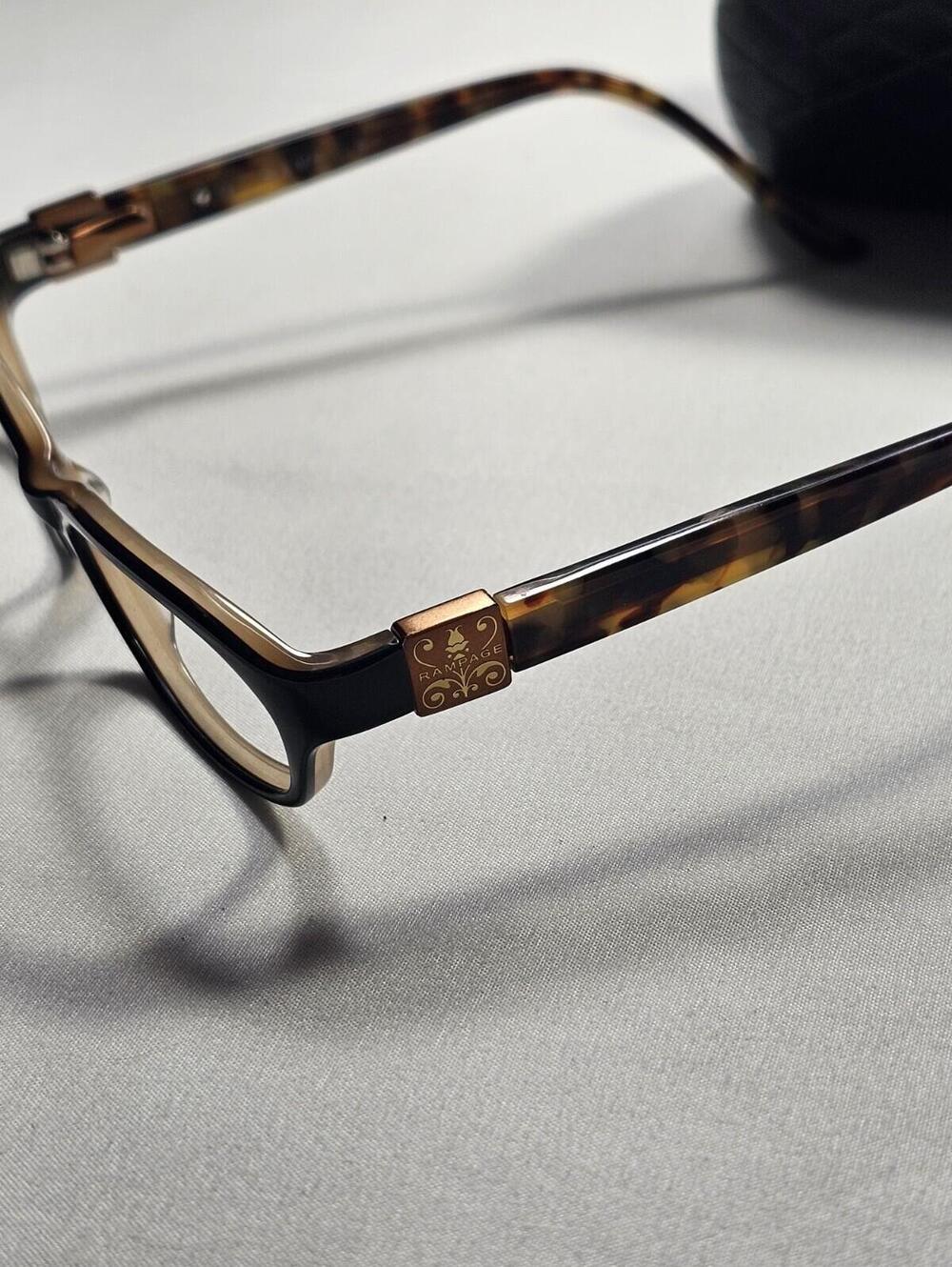 Rampage Brown Tortoise Ladies Womens 50-16-135 Eyeglasses Frames Only + Case - Picture 5 of 10